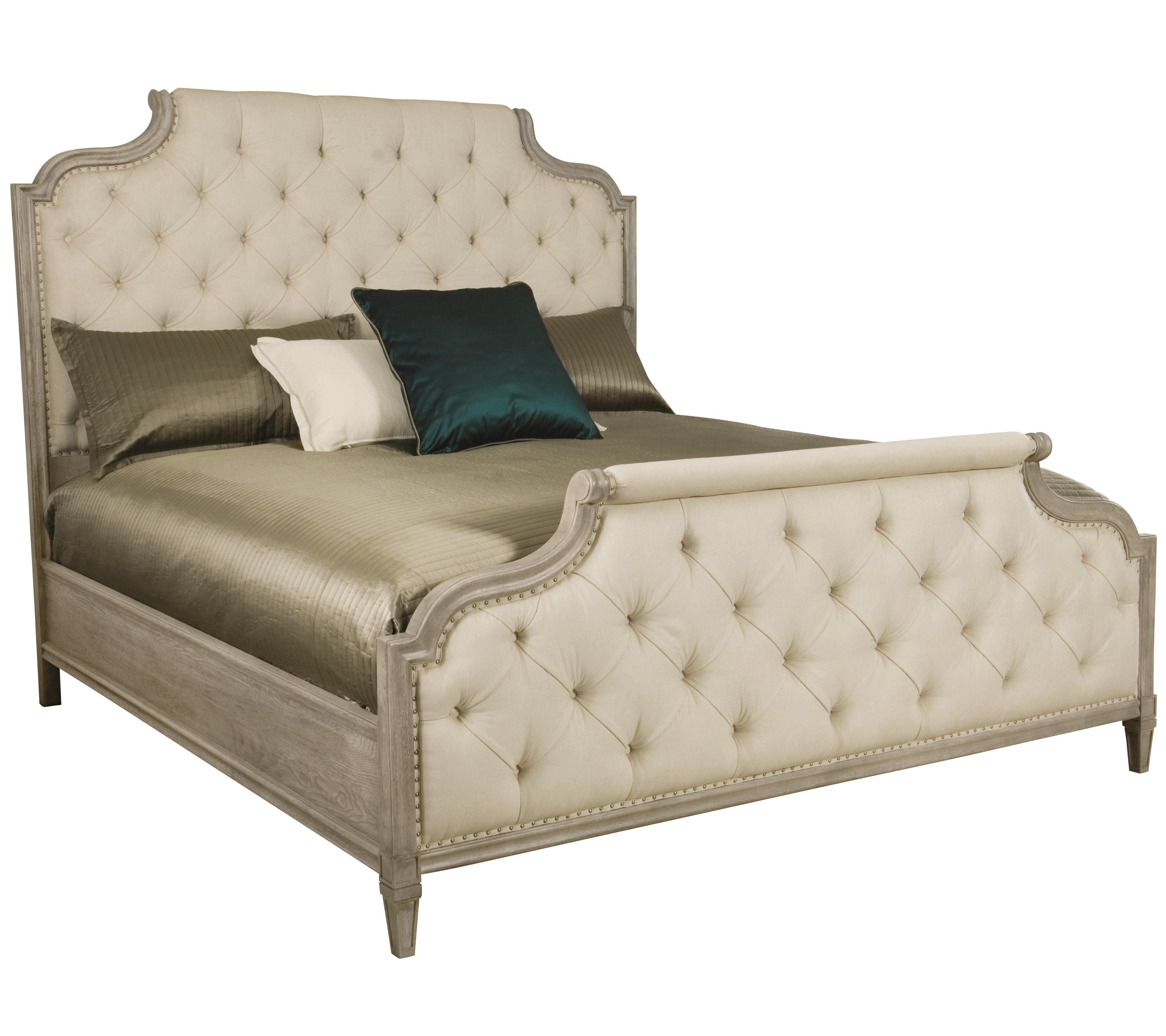 Bernhardt Marquesa King Upholstered Bed with Button Tufting Darvin
